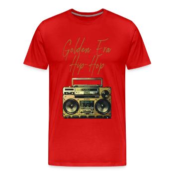 Hip-Hop der Goldenen Ära - Männer Premium Bio T-Shirt - Rot - Vorne - Damien (186cm)