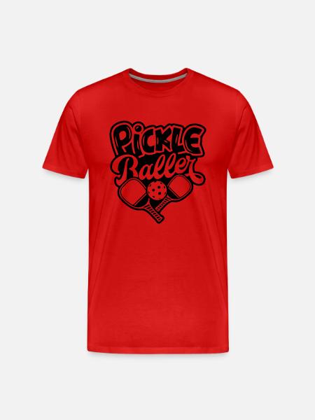 pickleball - Men's Premium Organic T-Shirt - red