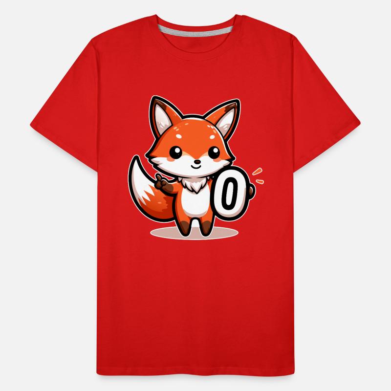 Adorable Zero Fox Left T-shirt bio Premium Homme