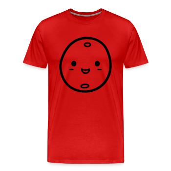 Kartoffel - Männer Premium Bio T-Shirt - Rot - Vorne - Damien (186cm)