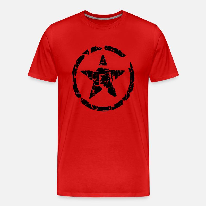 Stern - Männer Premium Bio T-Shirt - Rot