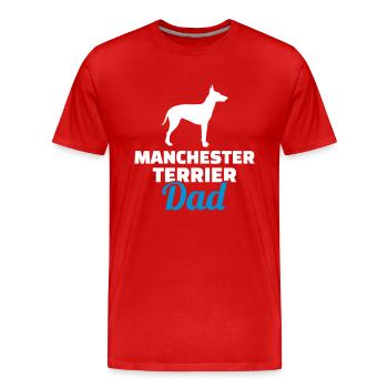 Manchester Terrier - T-shirt bio Premium Homme - rouge - Devant - Damien (186cm)