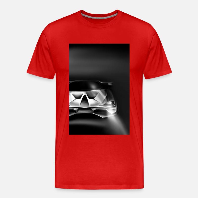 Auto schwarz - Männer Premium Bio T-Shirt - Rot