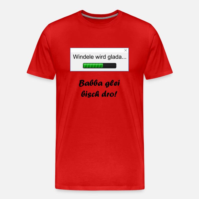 Couche devient glada ... - T-shirt bio Premium Homme - rouge