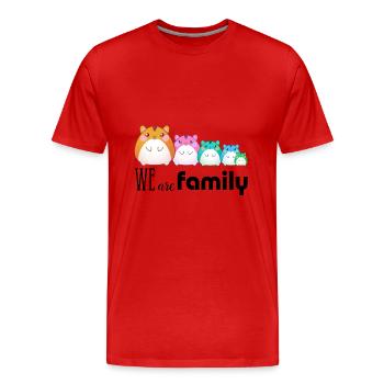 Best Family - We are Family - Meilleure Famille - T-shirt bio Premium Homme - rouge - Devant - Damien (186cm)