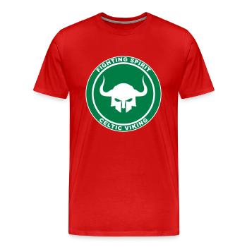 Masque Viking 22 - T-shirt bio Premium Homme - rouge - Devant - Damien (186cm)