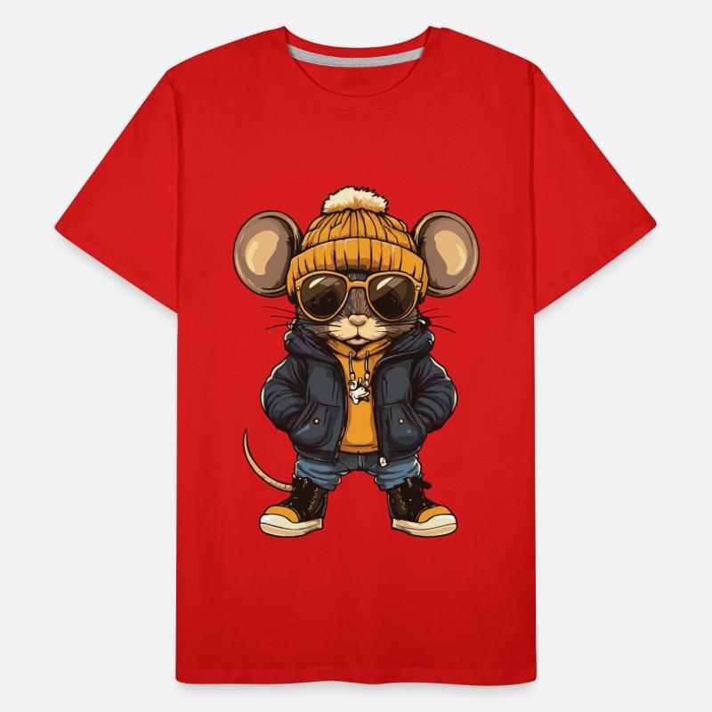 Maus Cool Comic Männer Premium Bio T-Shirt