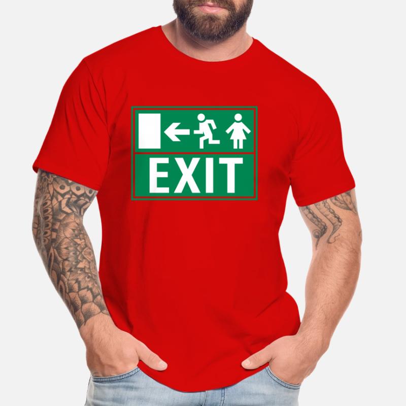 EXIT (FIRE EXIT) T-shirt bio Premium Homme