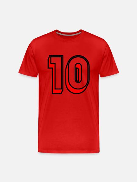 10. BIRTHDAY. HAPPY BIRTHDAY - Men's Premium Organic T-Shirt - red