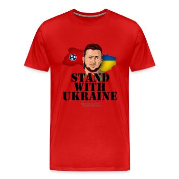 Ukraine Tennessee - T-shirt bio Premium Homme - rouge - Devant - Damien (186cm)