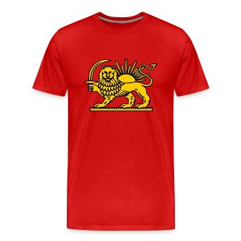 Iran - T-shirt bio Premium Homme - rouge - Devant - Damien (186cm)