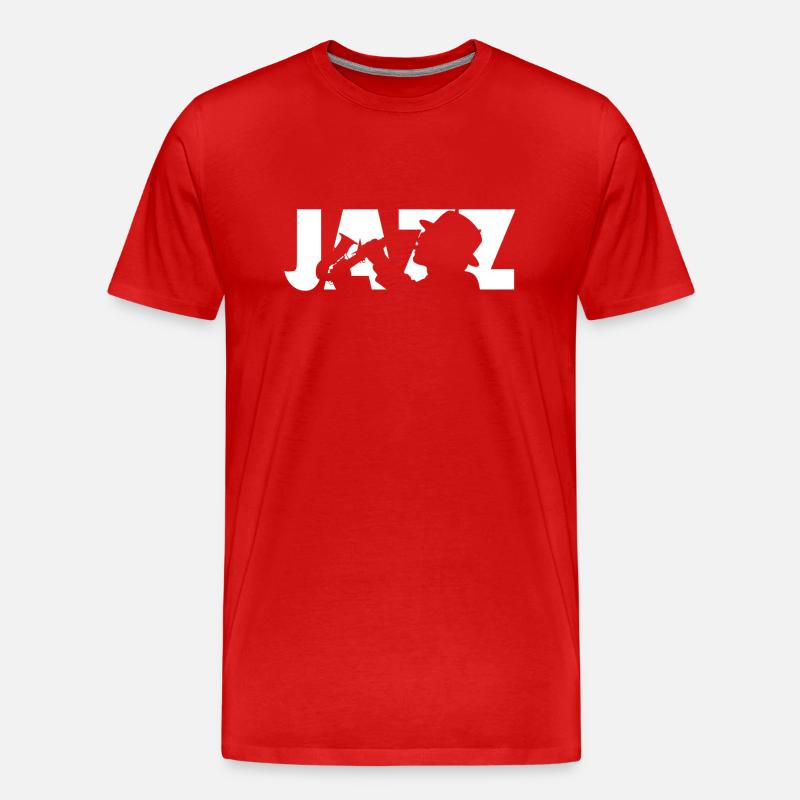 Jazz - Männer Premium Bio T-Shirt - Rot
