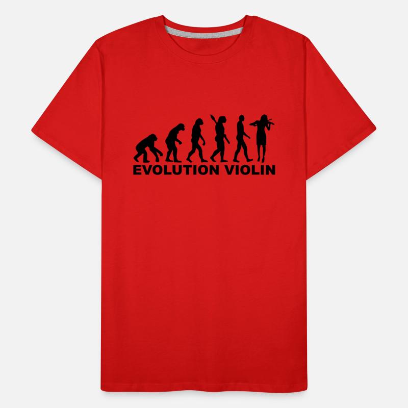 Evolution violin T-shirt bio Premium Homme