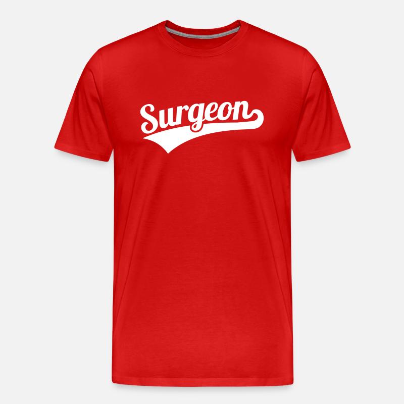 Chirurg - Männer Premium Bio T-Shirt - Rot