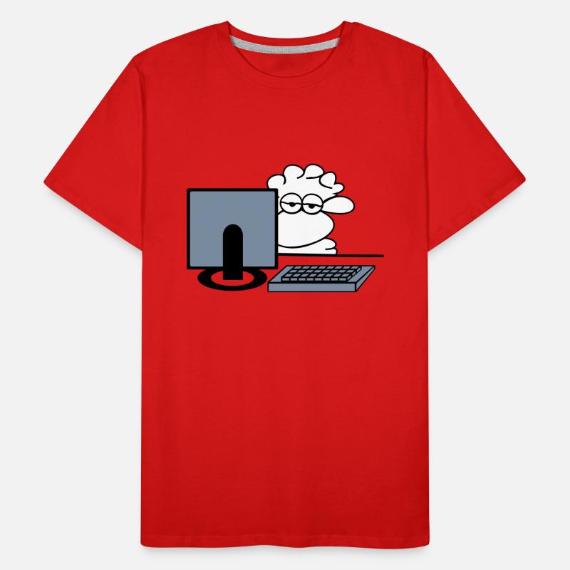 Computer sheep Men's Premium Organic T-Shirt