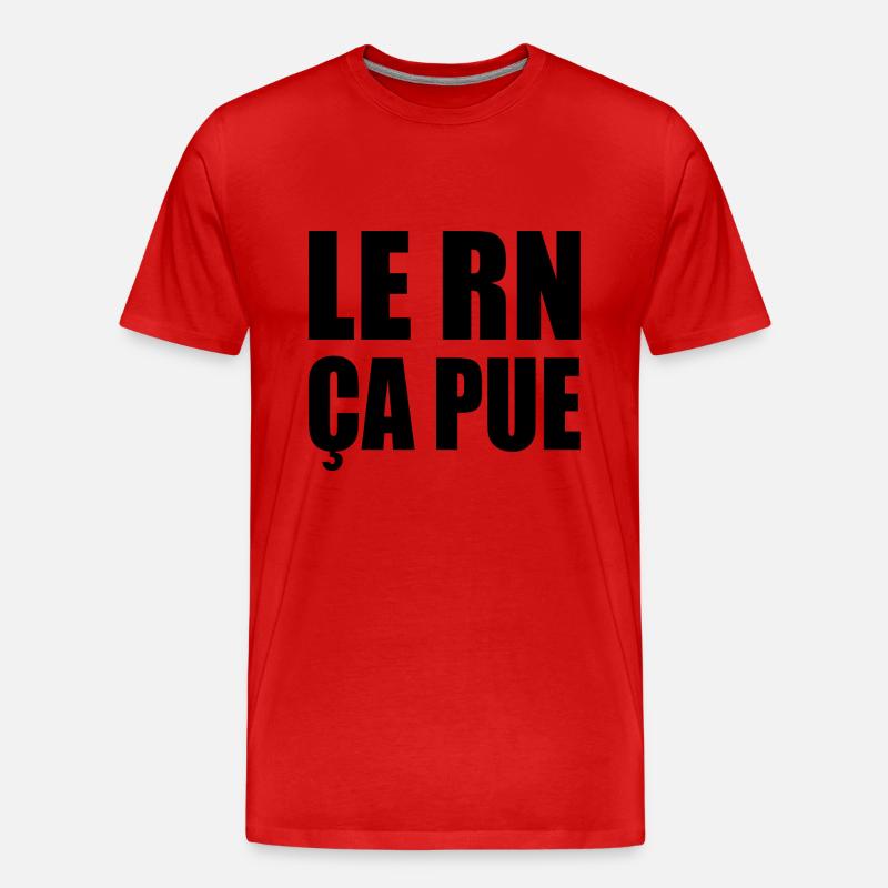 Der RN stinkt - Männer Premium Bio T-Shirt - Rot