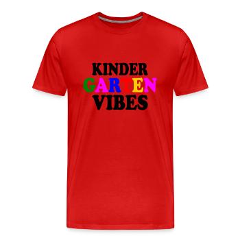 kindergarten vibes - T-shirt bio Premium Homme - rouge - Devant - Damien (186cm)