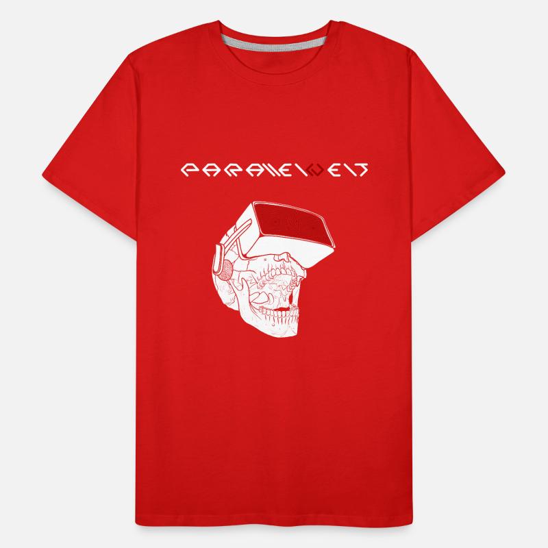 Parallel world skull white Men's Premium Organic T-Shirt