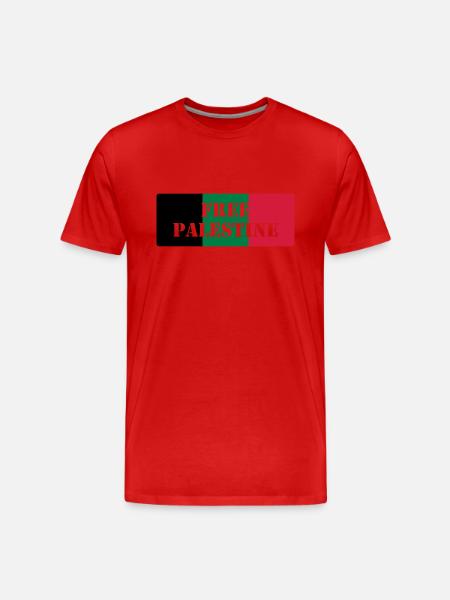 Free Palestine - Men's Premium Organic T-Shirt - red