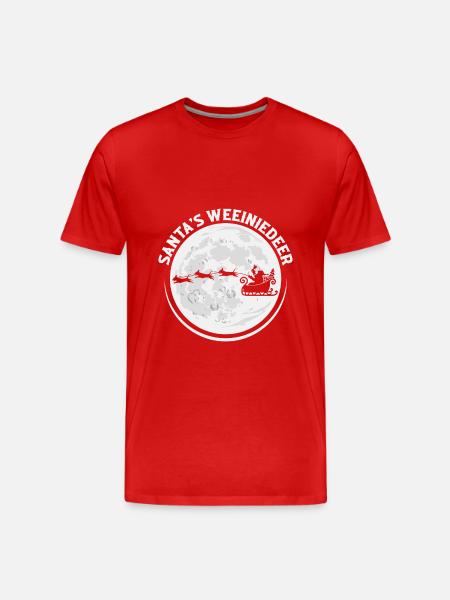 Viennese Dachshund Dog Christmas - Men's Premium Organic T-Shirt -
