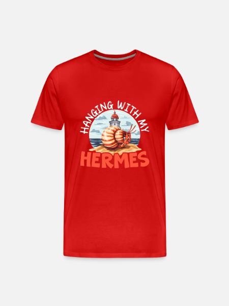 Cute hermit crab crab crustaceans - Men's Premium Organic T-Shirt -