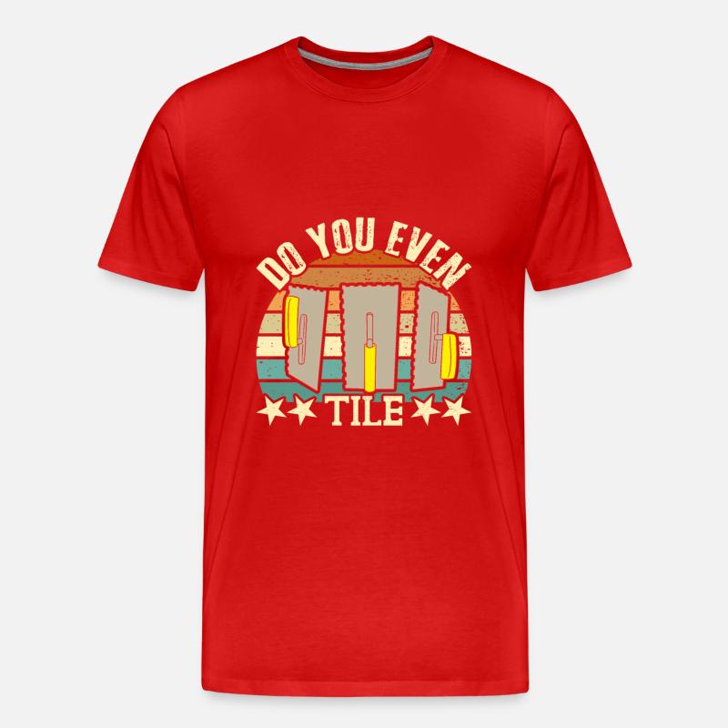 Beruf Bester Fliesenleger Geschenk-Idee - Männer Premium Bio T-Shirt - undefined