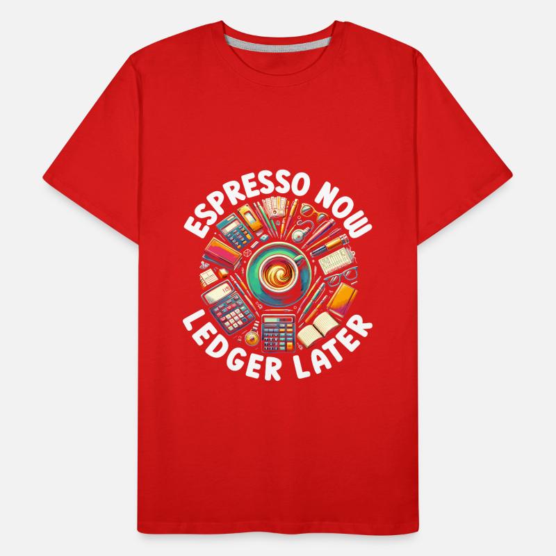 Comptable Contrôleur Comptabilité Café T-shirt bio Premium Homme