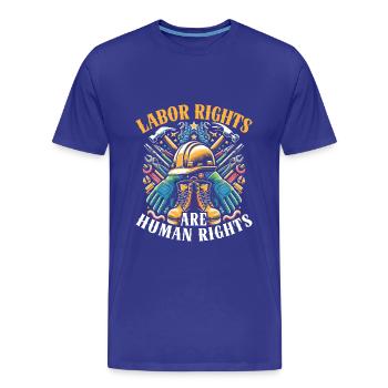 Arbeitsfeiertage 1 Mai Tag der Arbeit - Männer Premium Bio T-Shirt - Königsblau - Vorne - Damien (186cm)