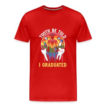 Dental Degree, Dental - Men's Premium Organic T-Shirt - red - Front - Damien (186cm)