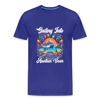 Kreuzfahrtschiff Kreuzfahrt Bootsfahrt - Männer Premium Bio T-Shirt - Königsblau - Vorne - Damien (186cm)