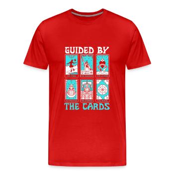 Tarotkartenleser, Kartomantien-enthusiast, - Männer Premium Bio T-Shirt - Rot - Vorne - Damien (186cm)