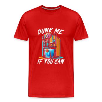 Dunk Tank Carnaval Foire Cirque - T-shirt bio Premium Homme - rouge - Devant - Damien (186cm)