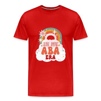 Thérapeute Aba Analyste du comportement Psychologue - T-shirt bio Premium Homme - rouge - Devant - Damien (186cm)