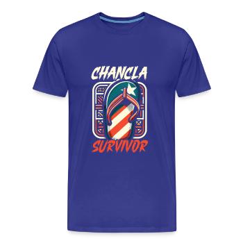 Puerto Rico Flag Country Nationality Pr Boricua - Men's Premium Organic T-Shirt - royal blue - Front - Damien (186cm)
