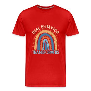 RBT therapist, behavioral psychologist - Men's Premium Organic T-Shirt - red - Front - Damien (186cm)