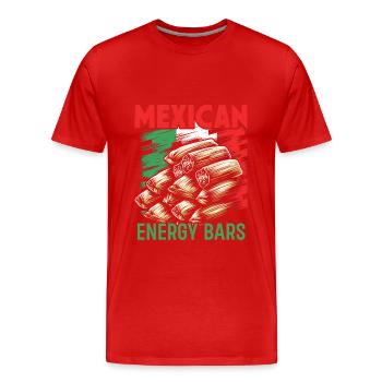Mesoamerikanisches Gericht Tamales, Mexikanischer - Männer Premium Bio T-Shirt - Rot - Vorne - Damien (186cm)