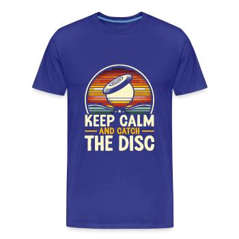 Ultimate Frisbee Player Sport Frisbee Disque Volant - T-shirt bio Premium Homme - bleu roi - Devant - Damien (186cm)