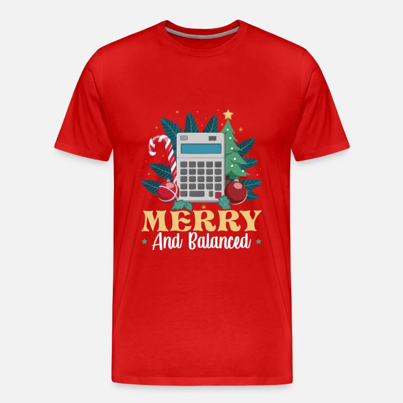 Lustiger Buchhalter Weihnachtsmann Controller - Männer Premium Bio T-Shirt - undefined