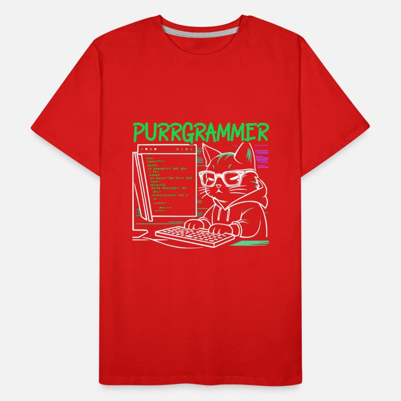 Lustiger Programmierer Programmierer Männer Premium Bio T-Shirt