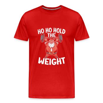 Amusement - T-shirt bio Premium Homme - rouge - Devant - Damien (186cm)