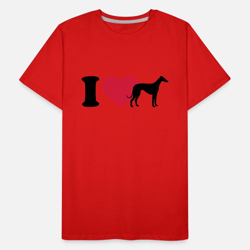 Windhund Männer Premium Bio T-Shirt