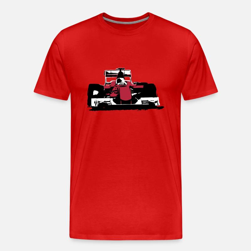 Formula One Racecar - Männer Premium Bio T-Shirt - Rot