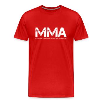 MMA - T-shirt bio Premium Homme - rouge - Devant - Damien (186cm)