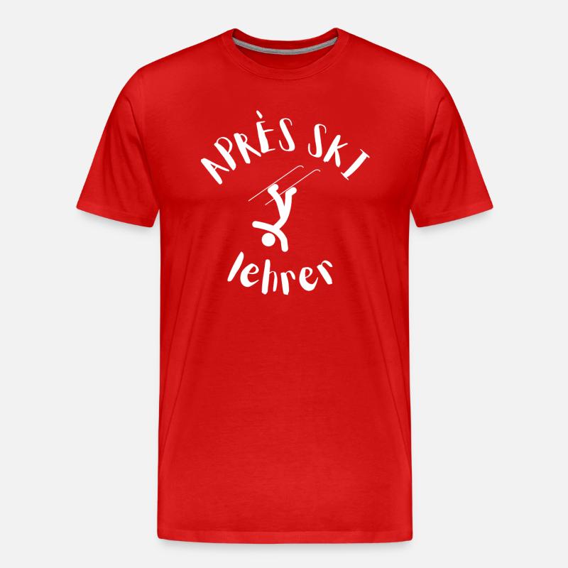 Aprés Ski - Männer Premium Bio T-Shirt - Rot