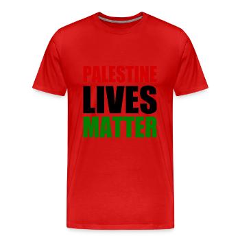 palestine lives matter - Männer Premium Bio T-Shirt - Rot - Vorne - Damien (186cm)