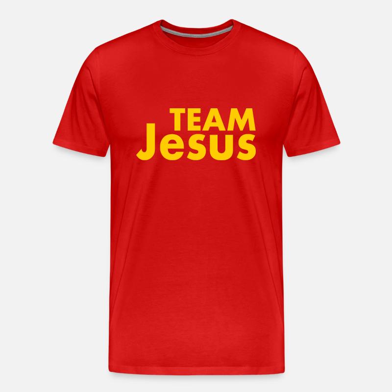 Team jesus - Männer Premium Bio T-Shirt - Rot
