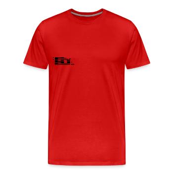 ALHAMDULILLAH Kufische Kalligraphie - Männer Premium Bio T-Shirt - Rot - Vorne - Damien (186cm)