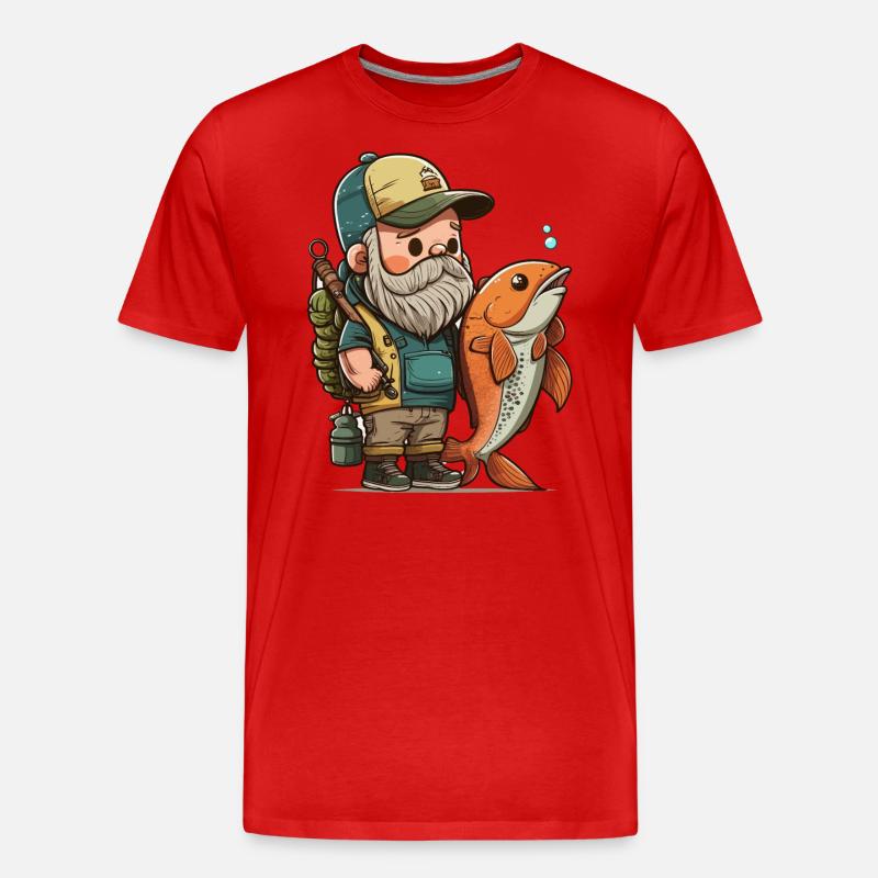 Fischer-Preis - Männer Premium Bio T-Shirt - Rot