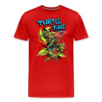 TMNT Mutant Mayhem Turtle Time All Turtles - Men's Premium Organic T-Shirt - red - Front - Damien (186cm)