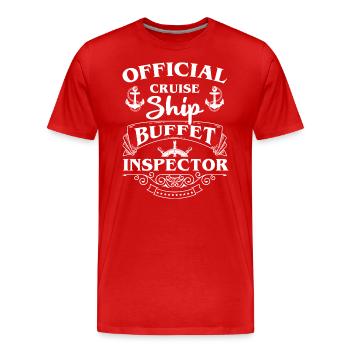Buffet Verpflegung Getränke - Männer Premium Bio T-Shirt - Rot - Vorne - Damien (186cm)